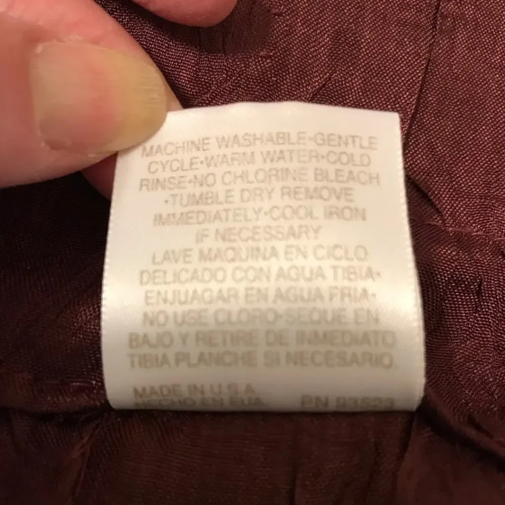 NWT Croscill Curtain Panels in Burgundy 41